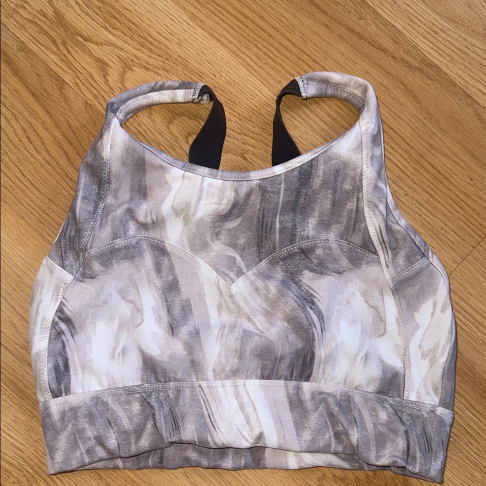 Varley Marble Print Sports Bra Small